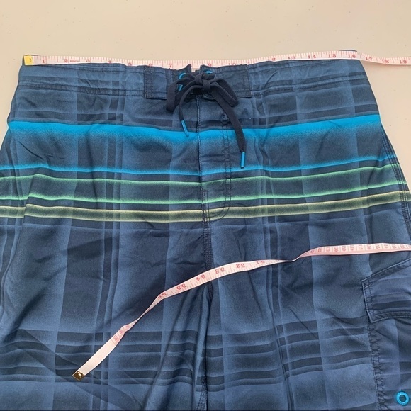 Speedo Swim Trunks Board Shorts Adult Size L Multicolor Nylon Mesh Lined Men - Picture 7 of 8